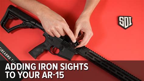 Adding Iron Sights To Your AR 15 YouTube