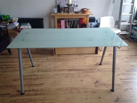 Glass Desk Ikea Galant Frosted Purchase Sale And Exchange Ads