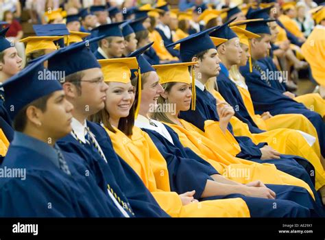 Cap And Gown Commencement High School Graduation Ceremonies At Port Huron Northern High School