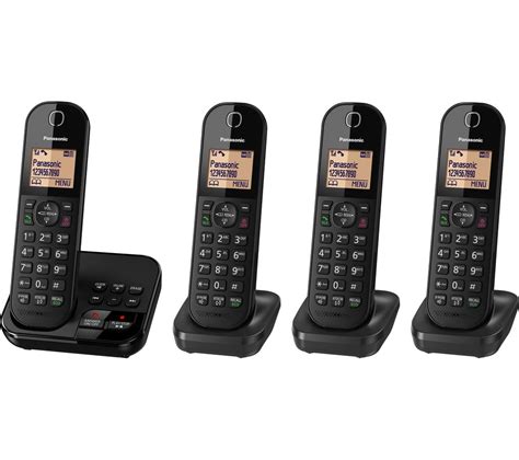 Buy Panasonic Kx Tgc424eb Cordless Phone With Answering Machine Quad