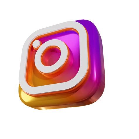 Icona Di Rendering 3d Di Instagram Lucido 9673726 PNG
