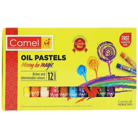 Camel Oil Pastels Junior Pack Of 12 Shades