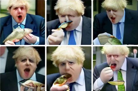 A Collage Of Photos Showing The Different Stages Of Eating Food