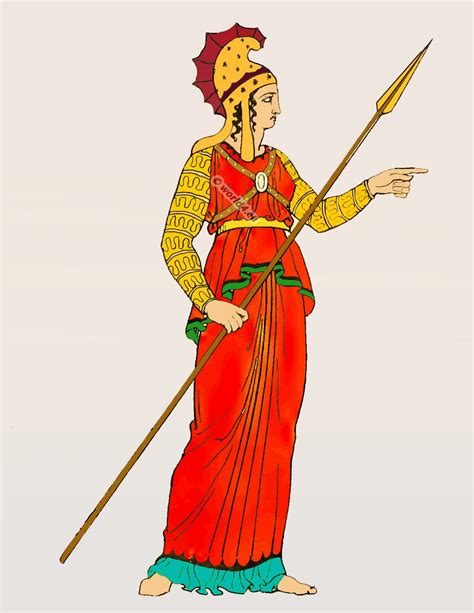 Amazon Illustration Of A Female Warrior Found On A Greek Vase
