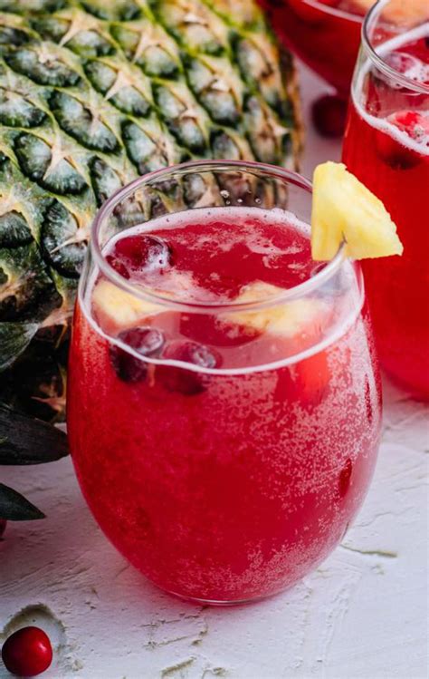 alcoholic drinks best sparkling cranberry party punch recipe easy and simple champagne
