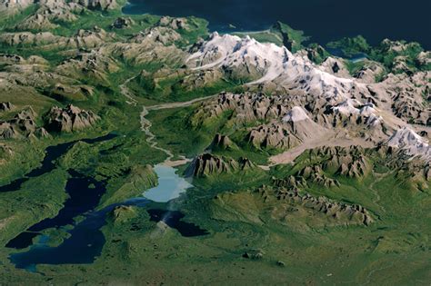 Topographical Map Of Katmai National Park Alaska Image Free Stock