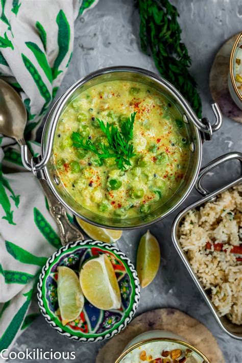 Easy Kovalam Mutter Recipe Vegan Green Peas Curry