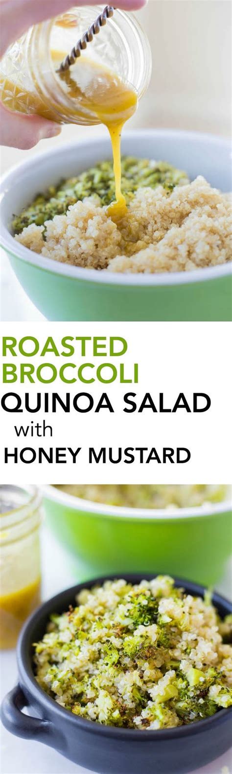 In a large bowl combine mayonnaise, craisins, sugar, and vinegar. Roasted Broccoli Quinoa Salad with Honey Mustard Dressing ...