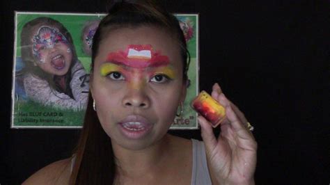 Lightning Mcqueen Cars Inspired Face Painting Tutorial Youtube