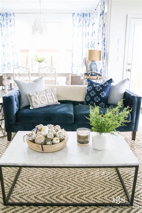 We've compiled 75 blue living room ideas to inspire and transform the feel of your room. Loveliest Looks of Christmas Tour + Blue and Silver Christmas Living Room Tour 2018 | Christmas ...