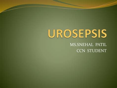 Urosepsis