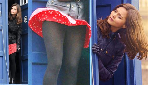 Jenna Louise Coleman In Upskirt Doctor Who Tv Series Celebsview