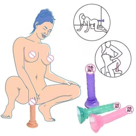 COCK PENIS DONG Realistic Dildo Flexible Anal Vagin Plug G Spot Gode Suction Cup EUR