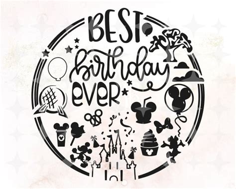 Best Birthday Ever Svg Disney Birthday Svg Magic Kingdom Etsy