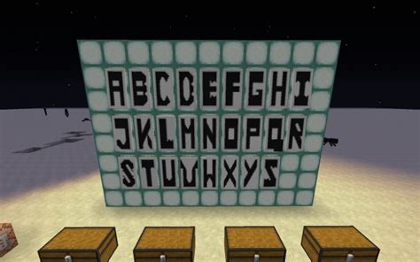 Alphabet On Banners Minecraft Map