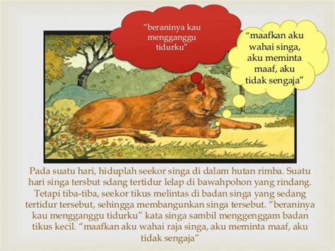 Cerita Harimau Dan Tikus Tulisan Cantik