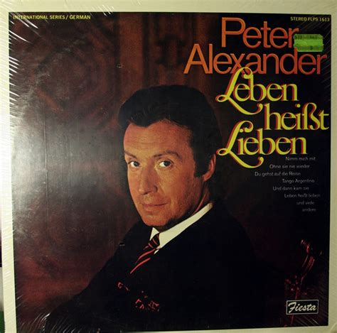 Peter alexander pyjama pants were worn for 2 weeks and i had to mend them 3 times. Peter Alexander - Leben Heißt Lieben | Releases | Discogs