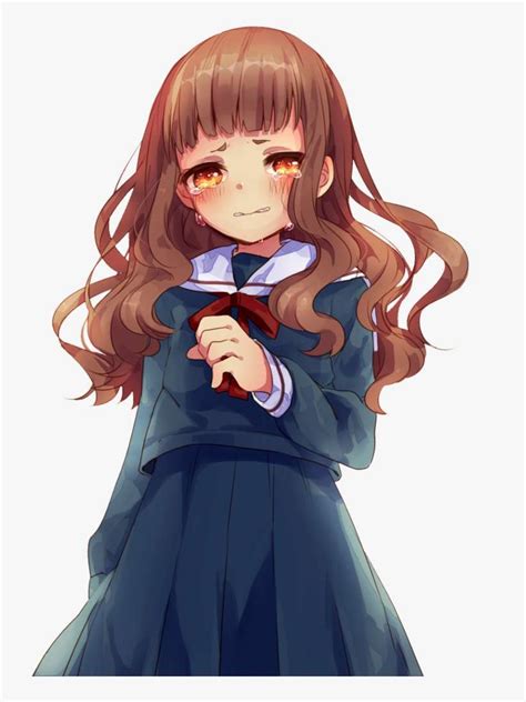 Cute Anime Girl Png Cute Anime Girl Crying PNG Image Transparent