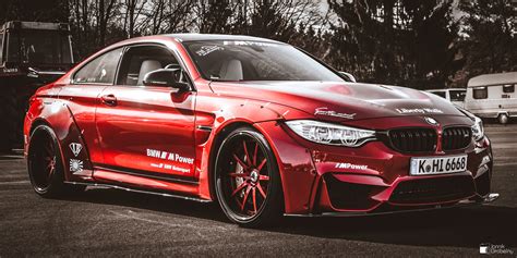 Red Coupe Car Bmw M4 Coupe Lb Works Libertywalk Car Hd Wallpaper