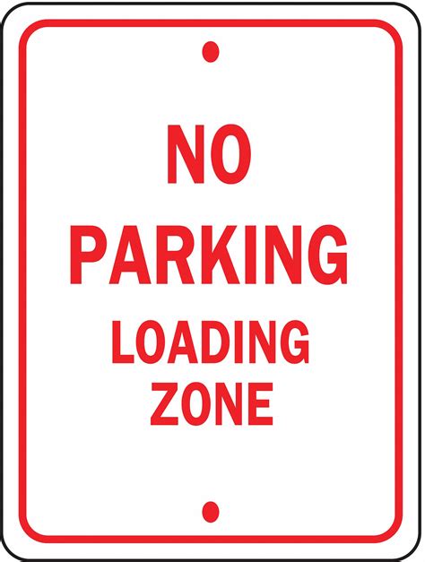 No Parking Sign Mutcd Code R7 6 Rectangle Aluminum Grainger