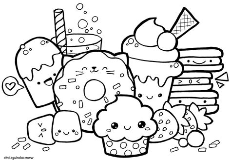 These are ideas for kawaii foods to draw. Coloriage à Imprimer Kawaii Nourriture - Gratuit Coloriage