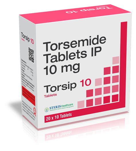 Torsemide 10 Mg For Hospital Packaging Size 20x10 At Rs 2343stripe