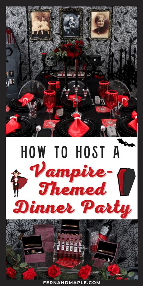 How To Host An Elegant Vampire Themed Halloween Dinner Party With Dark