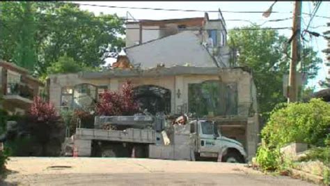Luxury Vacant Home Collapses In Todt Hill Section Of Staten Island