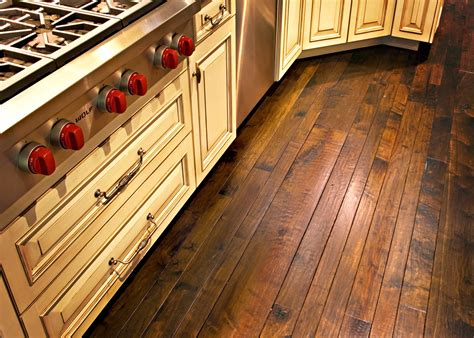 Now, as times have changed it has become the opposite and it is used to add irregularity to the wood and is typically done by machine. Hand Scraped Floors by Wide Plank Artisan
