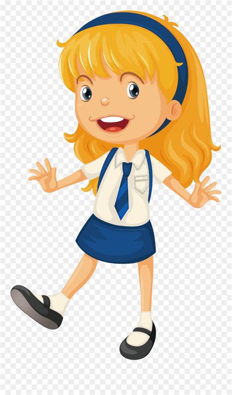 Animation Schools School Uniform Girls Starting School Cartoon