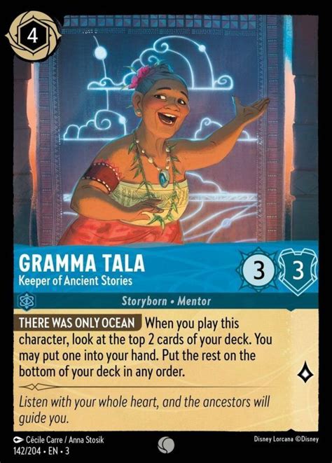 Gramma Tala Keeper Of Ancient Stories 142204 Disney Lorcana Card
