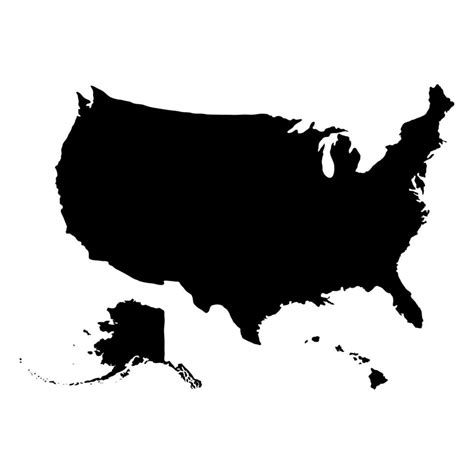 Mapa De Estados Unidos De América 13686835 Vector En Vecteezy