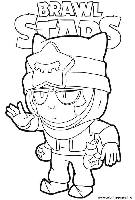 Sandy Brawl Stars Coloring Page Printable