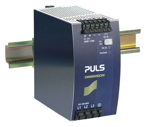 Puls Dc Power Supply 380 To 480 V Ac Three 24 To 28v Dc 480w 20