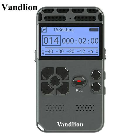 Vandlion Digital Voice Recorder Audio Recording Dictaphone Mp3 Led