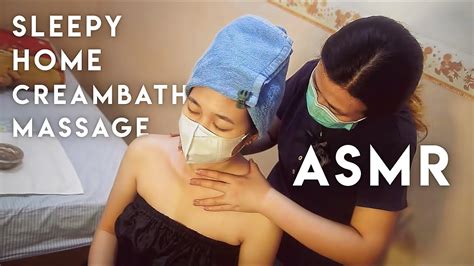 Asmr Sleepy Home Creambath Massage Youtube