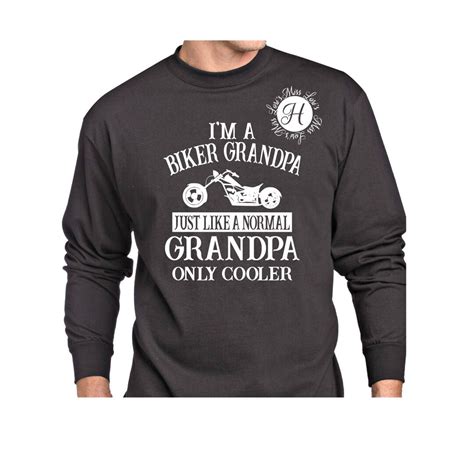 Im A Biker Grandpa Just Like A Normal Grandpa Just Cooler Etsy