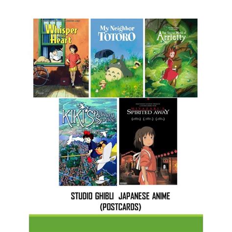 Studio Ghibli Postcards 6pcs Per Set Shopee Philippines