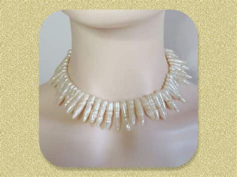SKU 382 Mother Of Pearl Necklace Pearls Necklaces Fields Beads