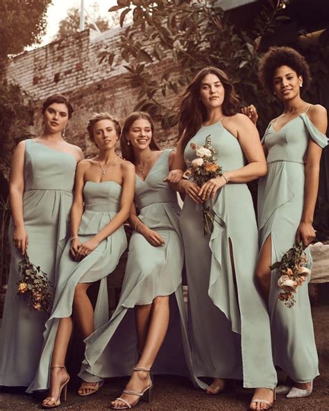 New Color Alert Shades Of Green Davids Bridal Blog Bridesmaid