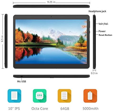 Beyondtab 10 Inch Android Tablet Unlocked Pad With Dual Sim Card Slot