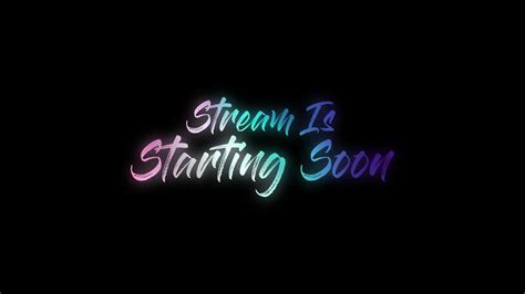 Stream Começando Em Breve Animação De Texto Coloful 13715654 Vídeo