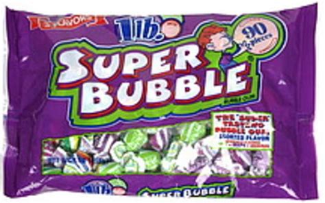Super Bubble Assorted Flavor Bubble Gum 90 Ea Nutrition Information