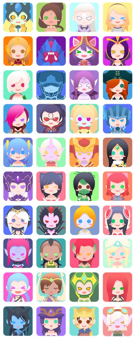 League Of Legends 40 Female Champion Icons Inven Global