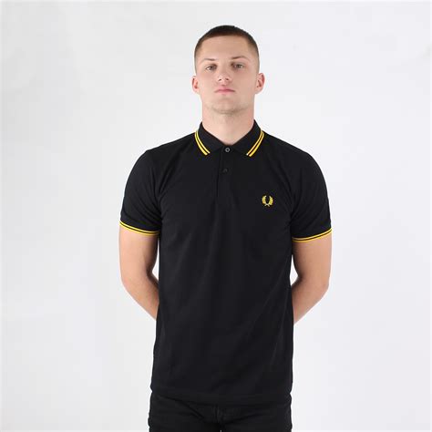 Fred Perry Black M3600 Polo Shirt At Pritchards