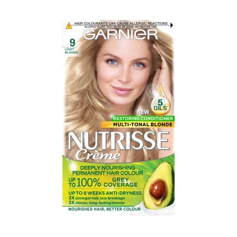 Garnier Nutrisse Light Natural Blonde 9 Savers Health Home Beauty