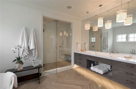 The new bath design solves all our preceding functionality difficulties. Modern Farmhouse Master Bathroom - Modern - Bathroom - New ...