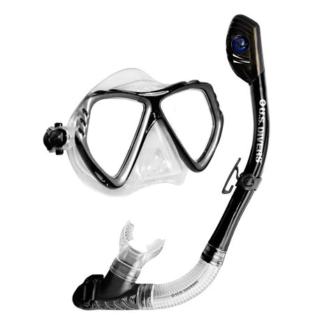 Us Divers Adult Regal Lx Mask Tucson Snorkel Set Black