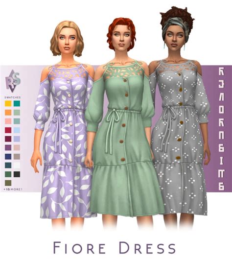 Fiore Dress At Renorasims Sims 4 Updates