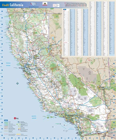 Large Roads And Highways Map Of California State With National Parks